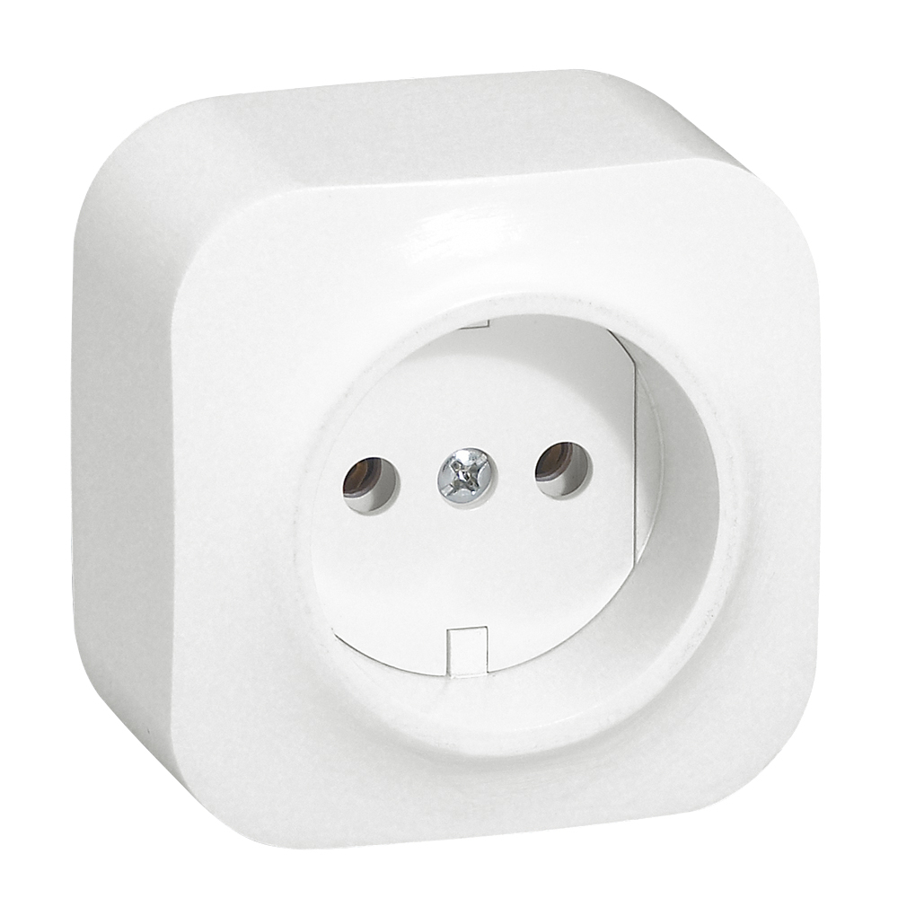 2P socket outlet Forix - surface mounting - IP 2X - 16 A - 250 V~ - white