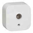 Television socket Forix - surface mounting - IP 2X - male connector - white