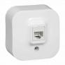 RJ 45 socket Forix - surface mounting - IP 2X - UTP cat. 5e - white