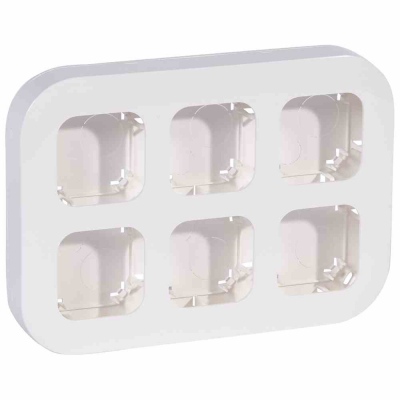 Forix virsapmetuma 6 vietīgs rāmis, IP2X, balts