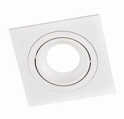 Leduro SQUARE GU10 IP20; 92x92mm; montāžas caurums-80mm; balts.