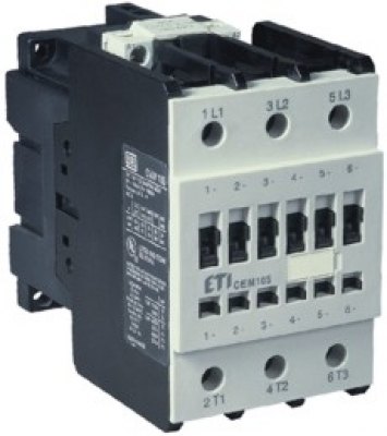 CEM105.11-230V-50/60Hz kontaktors 230V AC3 55kW 105A 3NO +1NC 1NO palīgkont.