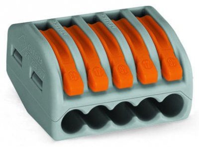 WAGO CLASSIC Splicing Connector 5-conductor 4mm2 32A