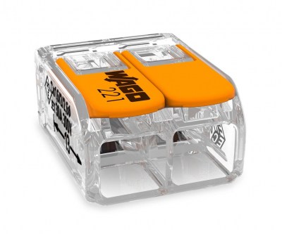 WAGO Splicing Connector 2-conductor 6mm2 41A