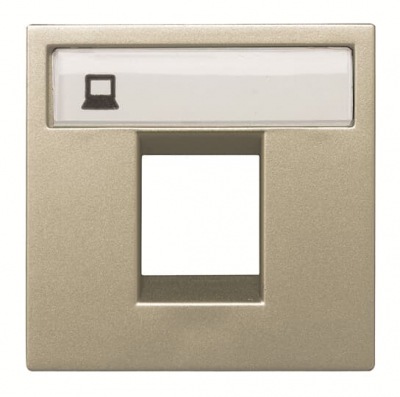 ZENIT samp Centr.plate RJ45x1 2M *25