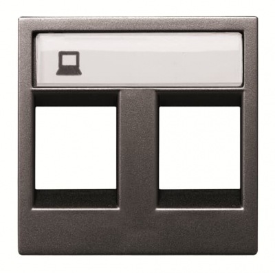 ZENIT antr Centr.plate RJ45x2 2M