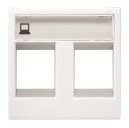 ZENIT balts Centr.plate RJ45x2 2M