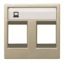 ZENIT samp Centr.plate RJ45x2 2M