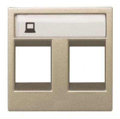 ZENIT samp Centr.plate RJ45x2 2M