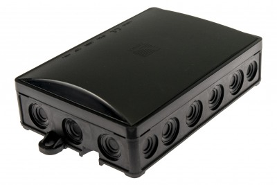 Надштукатурная коробка черная UV 90x130x40mm IP54