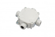 Nozarkārba virsapmetuma pelēka 75x75x33mm 5x4.0mm2 IP67