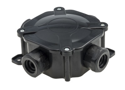 Nozarkārba virsapmetuma IP6711P 75x75x33mm melna 5x4.0mm2