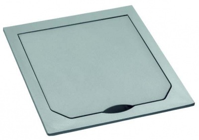 Grīdas lūka vāks nerūsējošā tērauda IP41 (94x94m)