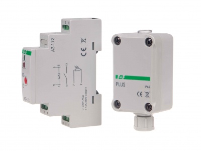 AZ-112plus fotorele DIN ar sensor. 16A 230V