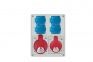 R-BOX 240 rozešu sadale 4xšuko+5p16A+5p32A IP44
