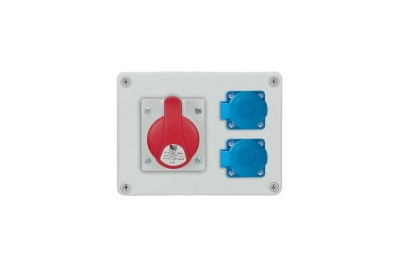 R-BOX 190,  1x16A/5p, 2x250V