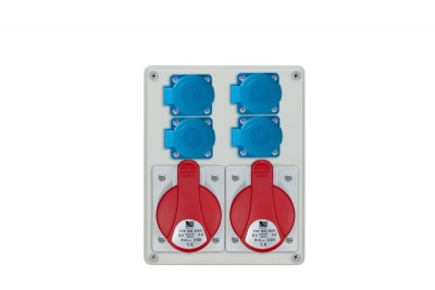 R-BOX 240,  2x32A/5p, 4x250V ,