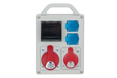 R-BOX 240R 4S,  1x32A/5p, 1x16A/5p, 2x250V, puste