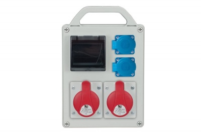 R-BOX 240R-4 rozešu sadale 2xSchuko+2x5p16A IP44