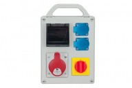 R-BOX 240R 4S,  1x16A/5p, 2x250V, wyl. L/P, ar tuksu logu