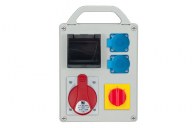 R-BOX 240R 4S,  1x32A/5p, 2x250V, wyl. L/P, ar tuksu logu