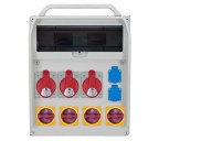 R-BOX 460R 17S,  3x32A/5p, 2x250V, 4x wyl. 0/1, empty window ,