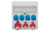 R-BOX LUX 320,  1x32A/5p, 2x16A/5p, 4x250V, puste