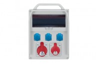 R-BOX 380R 13S,  1x32A/5p, 1x16A/5p, 3x250V, empty