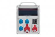 R-BOX 380R 13S,  1x32A/5p, 1x16A/5p, 3x250V, wyl.