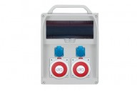 R-BOX 380R 13S,  2x63A/5p, 2x250V, empty window