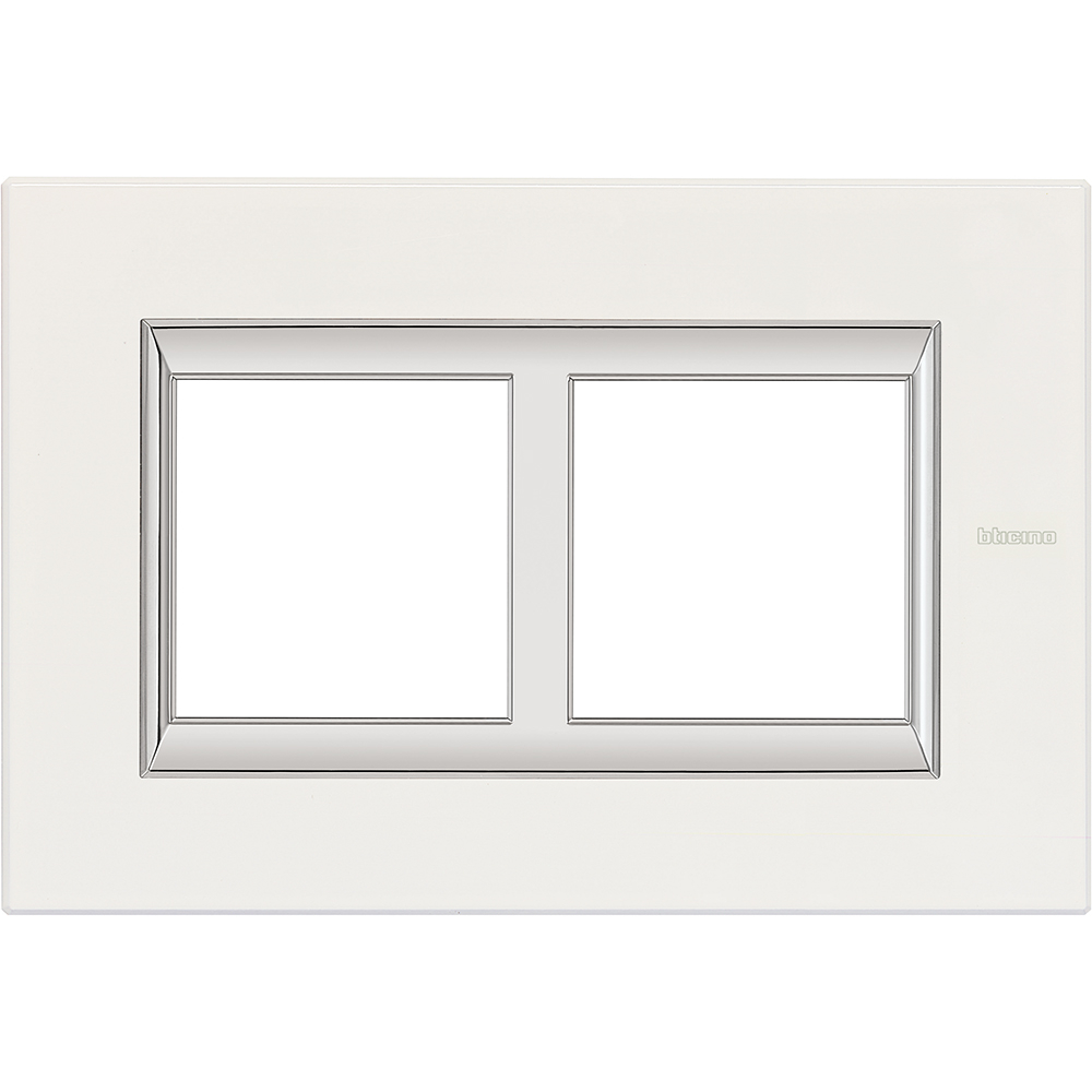 Axolute RECTANGULAR white Limoges Frame 2 vietigs - vertical
