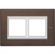 Bticino Axolute  RECTANGULAR brushed bronze Rāmis 2 vietigs - vertikāls