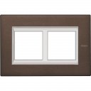 Bticino Axolute  RECTANGULAR brushed bronze Rāmis 2 vietigs - vertikāls