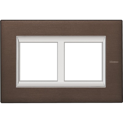 Bticino Axolute  RECTANGULAR brushed bronze Rāmis 2 vietigs - vertikāls
