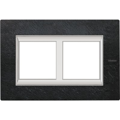 Bticino Axolute  RECTANGULAR slate Rāmis 2 vietigs - vertikāls