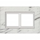 Axolute RECTANGULAR Carrar marble Frame 2 vietigs - vertical