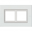 Axolute Рамка RECTANGULAR kristall glass 2 местная - для вертикального монтажа