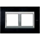 Bticino Axolute  RECTANGULAR brushed anthracite Rāmis 2 vietigs - vertikāls