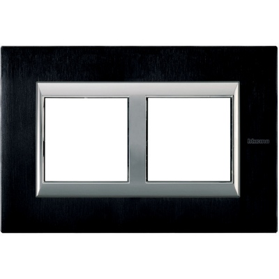 Bticino Axolute  RECTANGULAR brushed anthracite Rāmis 2 vietigs - vertikāls