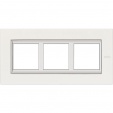 Axolute RECTANGULAR white Limoges Frame 3 vietigs - vertical