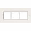 Axolute RECTANGULAR white Limoges Frame 3 vietigs - vertical