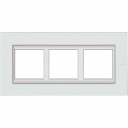 Bticino Axolute  RECTANGULAR kristall glass Rāmis 3 vietigs - vertikāls