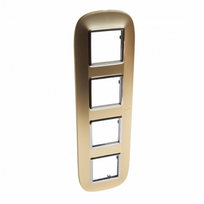 Bticino Axolute  ELLIPTIC gold mat Rāmis 4 vietigs