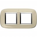 Bticino Axolute  ELLIPTIC liquid ivory Rāmis 2 vietigs