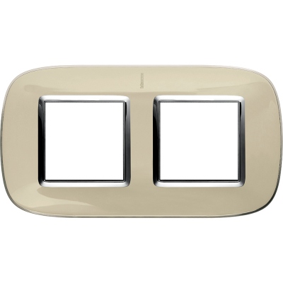 Bticino Axolute  ELLIPTIC liquid ivory Rāmis 2 vietigs