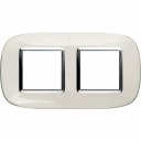 Bticino Axolute  ELLIPTIC liquid white Rāmis 2 vietigs