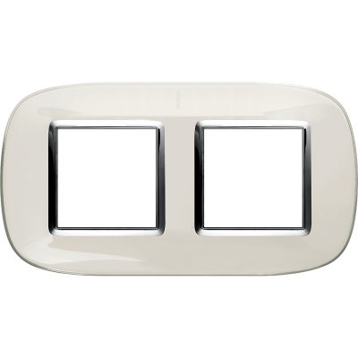 Bticino Axolute  ELLIPTIC liquid white Rāmis 2 vietigs