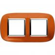 Axolute Рамка ELLIPTIC liquid orange 2 местная