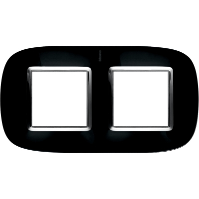 Bticino Axolute  ELLIPTIC melns Rāmis 2 vietigs