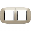 Bticino Axolute  ELLIPTIC light titanium Rāmis 2 vietigs